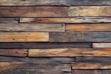 Naklejka premium old wood texture, wall panel made of boards , ai