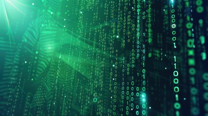 Binary Code Green