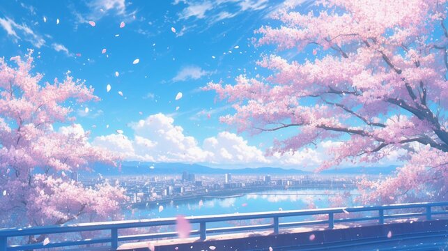 春の桜並木2
