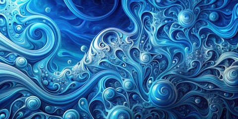 Abstract organic blue background with swirling shapes and textures, abstract, organic, blue, background, swirling