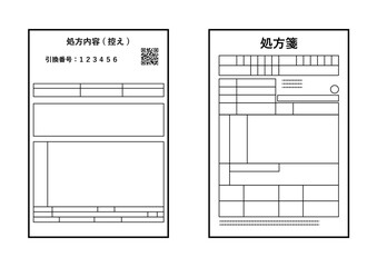 処方箋　電子処方箋の引換番号 　01