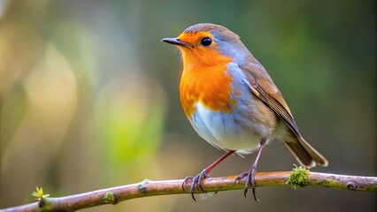 Beautiful robin bird perched on a branch in a natural outdoor setting, robin, bird, beauty, branch, landscape, nature