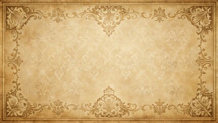 Classic dull paper with ornate decorative background, vintage, retro, textured, decorative, pattern, old-fashioned, aged