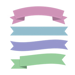 Soft colors ribbons set