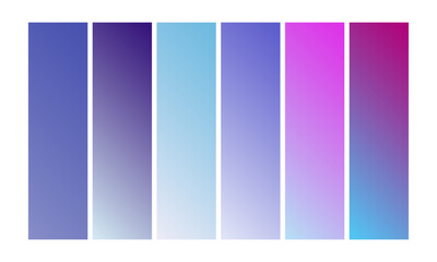 Vector colorful gradient collection, Gradient color set element set