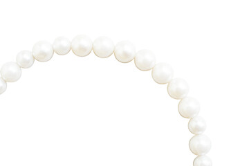 pearl necklace isolated on white