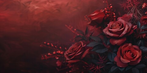 background with rose