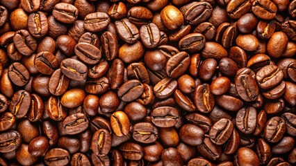 Fototapeta premium Coffee beans background with rich texture and aroma , coffee, beans, background, texture, aroma, roasted, caffeine, dark, natural