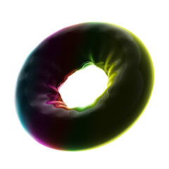 Circle Balloon Neon 3D Abstract