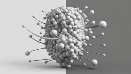 3d rendered illustration of a dna