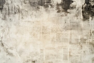 Fototapeta premium OLD NEWSPAPER BACKGROUND, BLANK GRUNGE PAPER TEXTURE, BLURRY TEXTURED PATTERN, ai