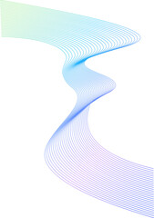 abstract wavy gradient lines for technology and science