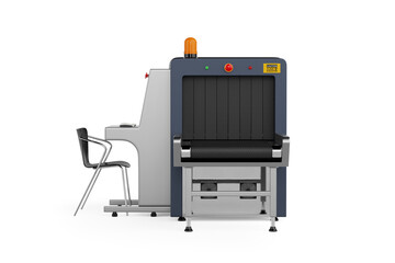 Airport X-ray Security Baggage Scanner. 3d Rendering