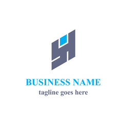 Illustration of Creative Initial SH or YH Vector Logo for Your Brand