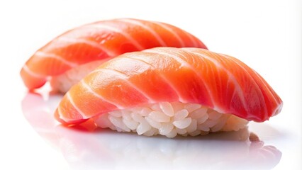 Vibrant pink salmon sushi and beyond, sushi, Japanese cuisine, seafood, raw, colorful, fresh, delicious, gourmet