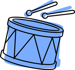 Music Instrument Element Line Illustration