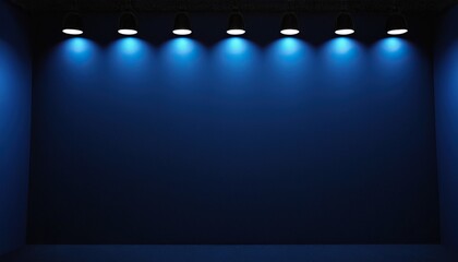 abstract luxury gradient blue background smooth dark blue with black vignette studio banner41