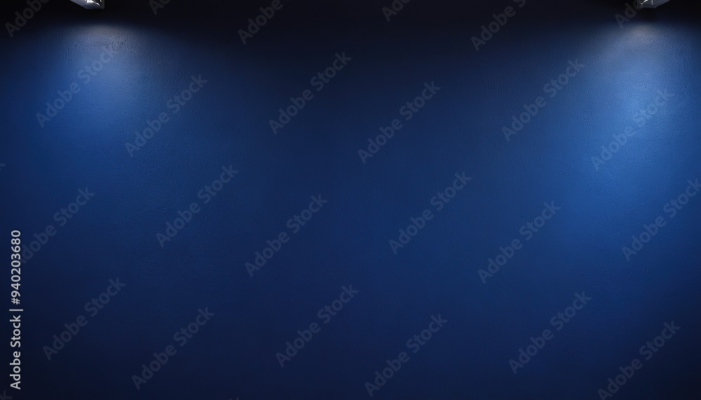 Poster abstract smooth blue with black vignette studio well use as background business report digital websi