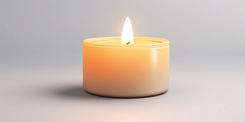 candle Isolated white background