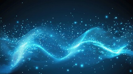 Obraz premium Futuristic wave, Futuristic data stream vector background