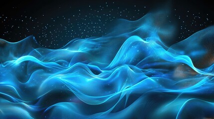 Fototapeta premium Futuristic wave, Futuristic data stream vector background
