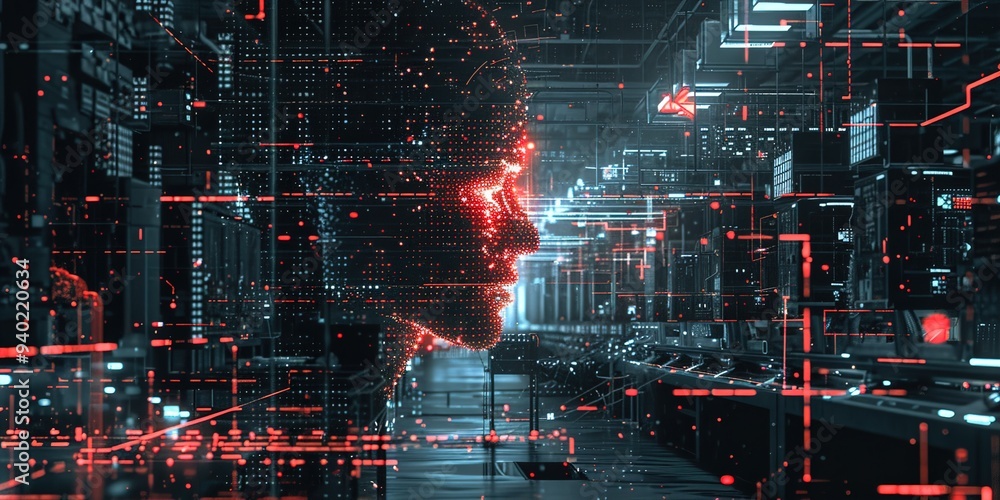 Poster background with code