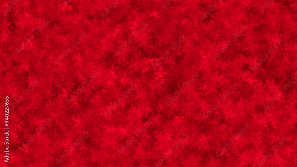 Wall mural red motion 4k loop background with melting red lava.