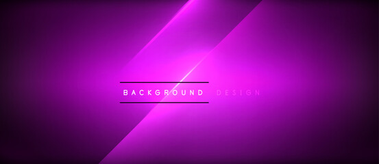Neon dynamic diagonal light rays background. Techno digital geometric concept design for wallpaper, banner, presentation, background