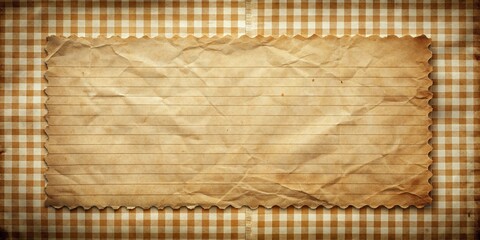 Old crumpled grunge retro recipe card layout , vintage, food, cooking, recipe, card, paper, textured, aged, distressed