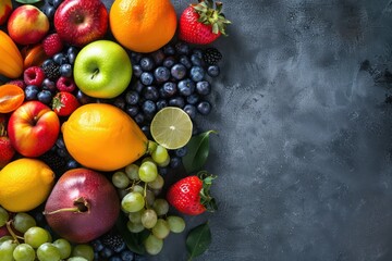 Vibrant Fruit & Berry Still Life