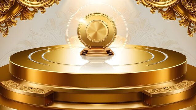 gold coin with sign