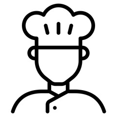 Chef Diversity Avatars icon illustration 