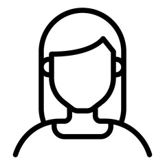 Female Diversity Avatars icon illustration 