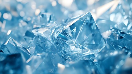 Blue Crystal Abstract Background