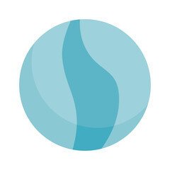 Blue marble toy vector illustration isolated on white background, glassy marble ball clip art, gundu or kelereng clipart, knikkers or bille image