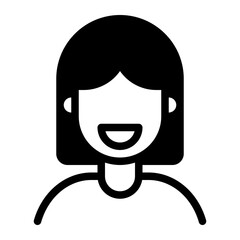 Smiling Diversity Avatars icon illustration 