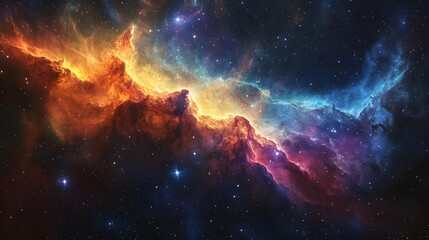 Cosmic Nebula, Starry Sky, Space Background