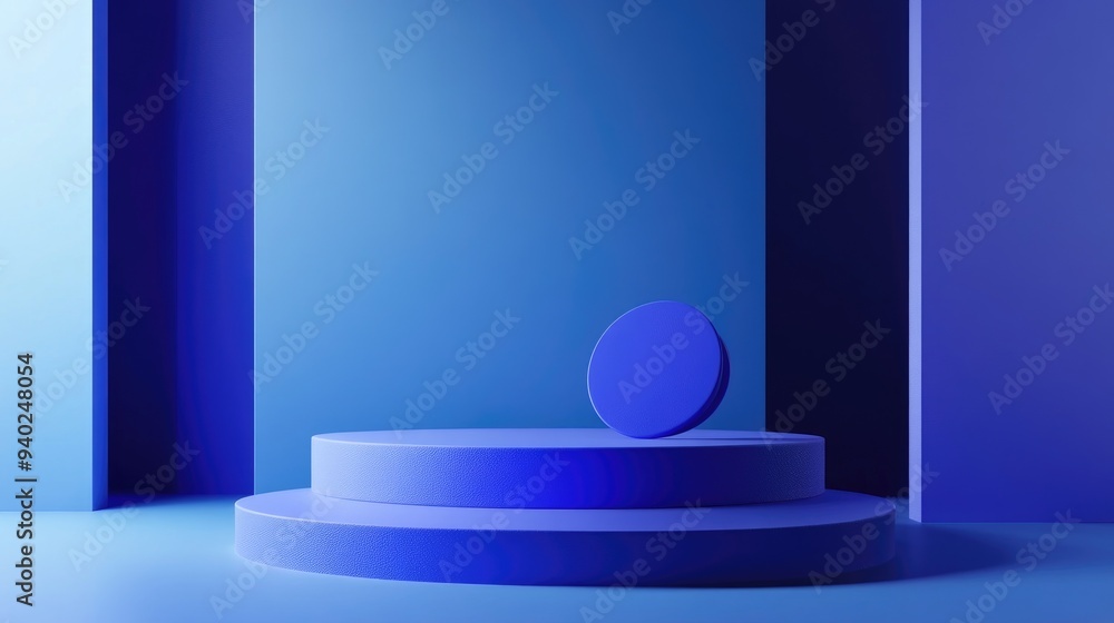 Poster 3d rendered geometric background suitable for product mockup presentations and illustrations