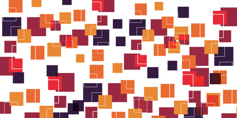 カラフル　和柄　四角　背景	