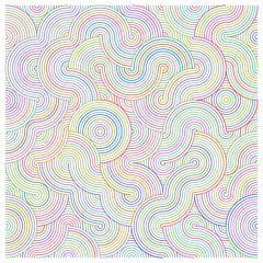 Obraz premium Modern geometric pattern. A visually stimulating design with intricate curves and bold colors, perfect for contemporary spaces