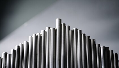 Obraz premium 은색 금속 쇠 막대기