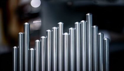 Obraz premium 은색 금속 쇠 막대기