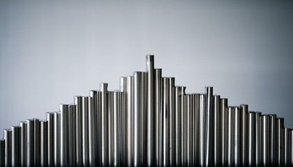 Obraz premium 은색 금속 쇠 막대기