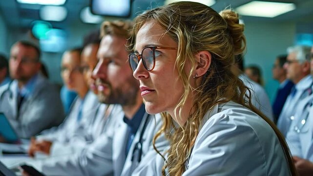 Physicians talking about questionable findings
