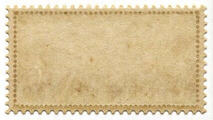 Vintage blank posted stamp with a textured reverse side , retro, aged, postal, mail, collectible, grungy, antique