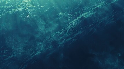 Fototapeta premium Aerial view to ocean waves. Blue water background