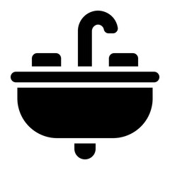 sink glyph icon