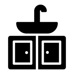 sink glyph icon