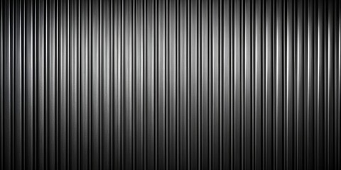 Obraz premium Panorama of black corrugated metal background or galvanized steel texture surface, metal, black, corrugated, galvanized
