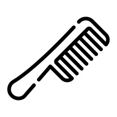 Fototapeta premium hair comb line icon
